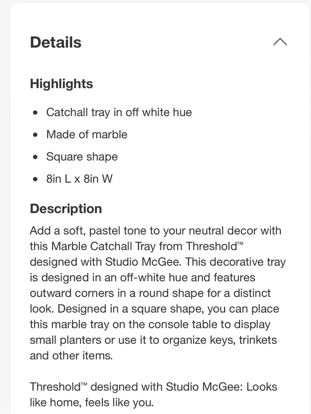 Threshold square vanity
